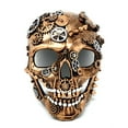 thumbnail image 1 of Steampunk Style Metallic Scary Horror Skeleton Skull Masquerade Mask for Halloween Costume Cosplay Party, 1 of 4