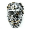 thumbnail image 1 of Steampunk Style Metallic Scary Horror Skeleton Skull Masquerade Mask for Halloween Costume Cosplay Party, 1 of 4