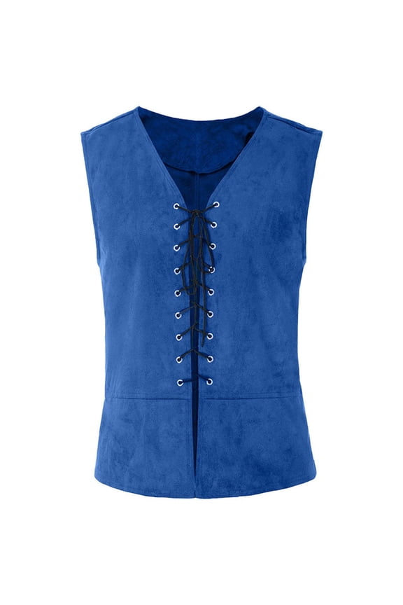 Steampunk Vest Men Ofreoo Vintage Medieval Men Vest Laced Up Renaissance Sleeveless Waistcoat Gothic