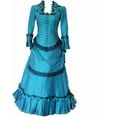 thumbnail image 1 of Steampunk Victorian Gothic Bustle Dress Gown Costume Edwardian Evening Dress, 1 of 7