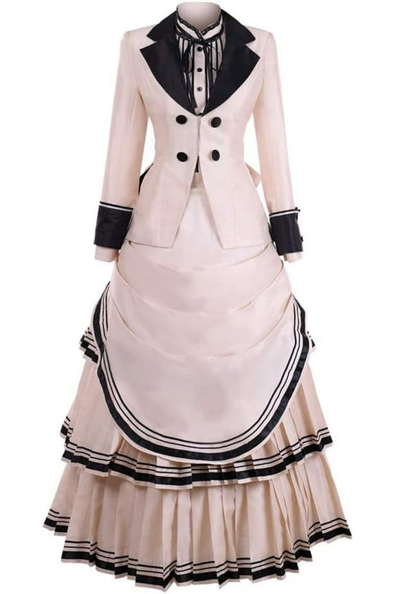 Steampunk Victorian Prom Gown Dress Victorian Bustle Dress Gown Dress Women's Edwardian Dress