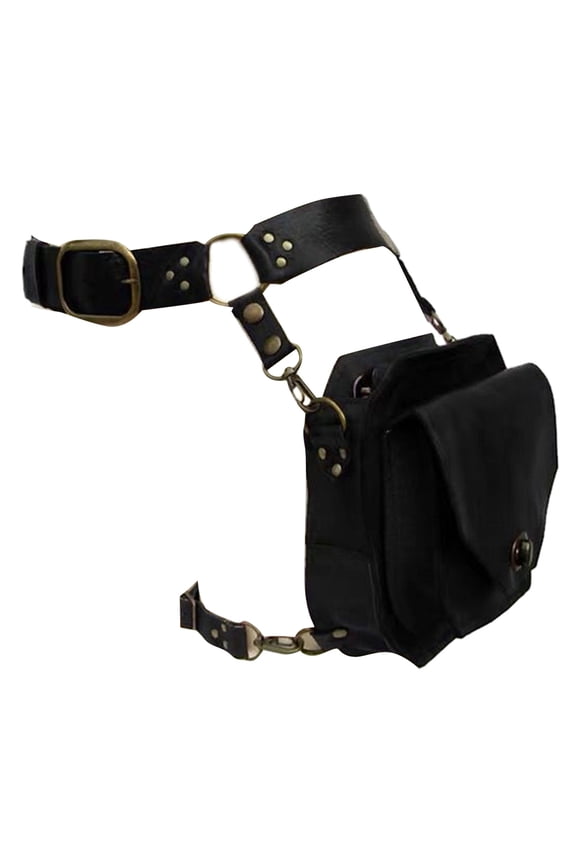 Steampunk Waist Pack Thigh Bag Medieval Waist Belt Drop Leg Bag Leather Bag Motorcycle Waist Bag for Women