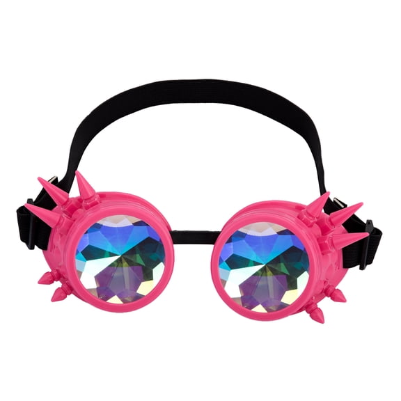 Steampunkn Glasses Goggle with Rainbow Crystal Glass Lens