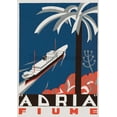 thumbnail image 1 of Steamship Adria to Fiume, 1936. Framed Vintage Travel Poster, 1 of 11