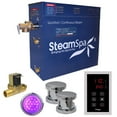 thumbnail image 1 of SteamSpa INT1050CH-A 10.5 kW Indulgence QuickStart Acu-Steam Bath Generator Pack with Built-in Auto Drain, Polished Chrome, 1 of 5