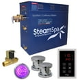 thumbnail image 1 of SteamSpa INT1200CH-A 12 kW Indulgence QuickStart Acu-Steam Bath Generator Pack with Built-in Auto Drain, Polished Chrome, 1 of 5