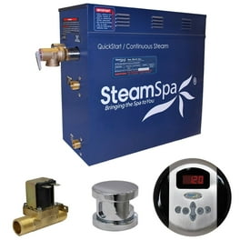 Oasis 10.5kW QuickStart Steam Bath Generator Package with Built-In Auto Drain in Polished Brushed Nickel Oasis 10.5kW QuickStart Steam Bath Generator Package with Built-In Auto Drain in Polished Brushed Nickel