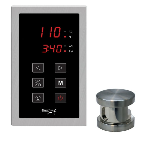 Steamspa Oatpk Oasis Touch Panel Control Kit - Nickel