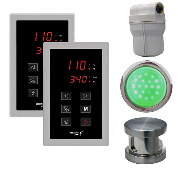 Steamspa Rytpk2 Royal Touch Panel Control Kit - Nickel