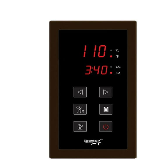 SteamSpa STPOB Touch Panel Control System, Oil Rubbed Bronze - 1.25 x 4.25 x 5.75 in.