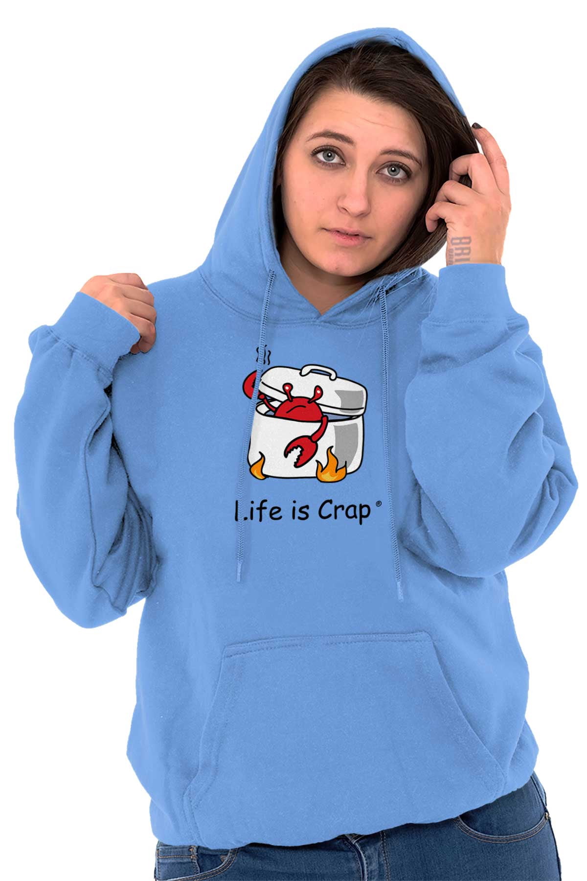 Steamy Boiling Crab Cooking Novelty Hoodie Sweatshirt Women Men 
