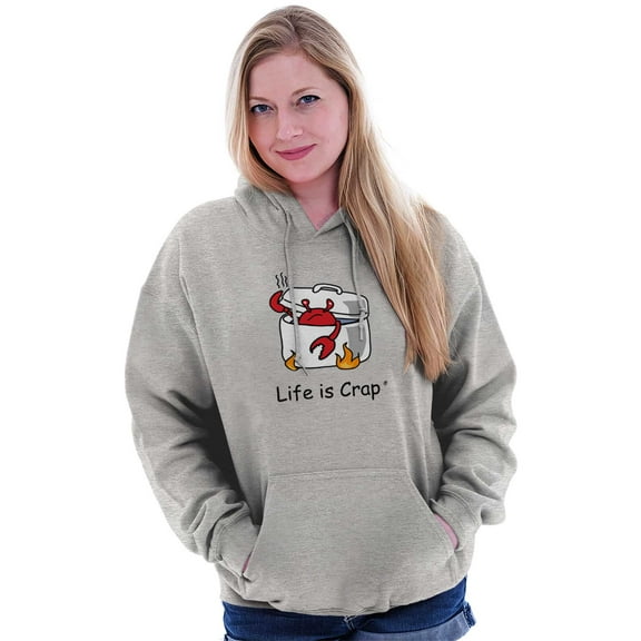 Steamy Boiling Crab Cooking Novelty Hoodie Sweatshirt Women Men Brisco Brands M