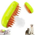 thumbnail image 1 of Steamy Cat Brush - 3 In1 Cat Steamy Brush, Self Cleaning Steam Cat Brush, Cat Steamer Brush for Massage for Removing Tangled And Loosse Hair (Green), 1 of 7