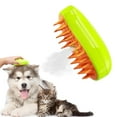 Steamy Cat Brush,3 in1 Cat Steam Brush,Self Cleaning Steam Cat Brush