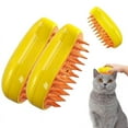 Steamy Cat Brush, Upgraded 4 in 1 Multifunctional Cat Steamer Brush