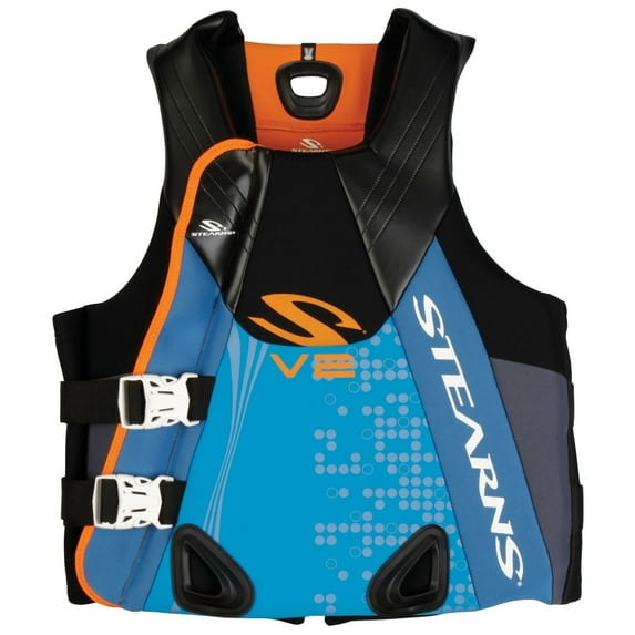 Stearns Adult Men's V2 Series Neoprene Life Jacket Flotation Vest, Large, Abstract Wave