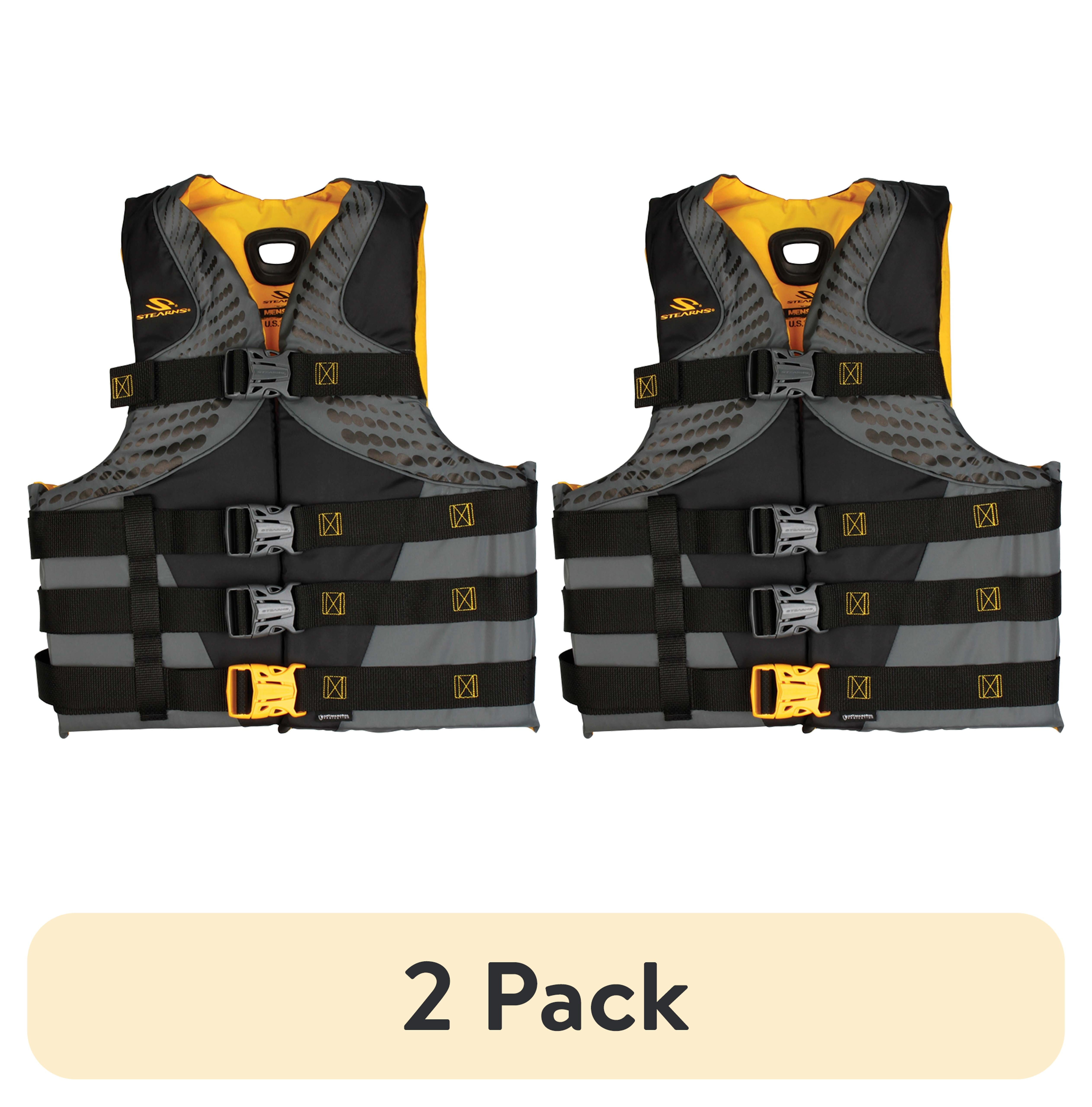 (2 pack) Stearns Antimicrobial Infinity Series Life Jacket, Adult, Unisex, 2XL/3XL