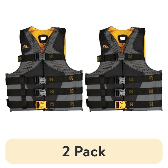 (2 pack) Stearns Antimicrobial Infinity Series Life Jacket, Adult, Unisex, 2XL/3XL