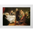 thumbnail image 1 of Stearns, Junius Brutus 14x11 White Modern Wood Framed Museum Art Print Titled - Washington on his Deathbed, 1 of 4