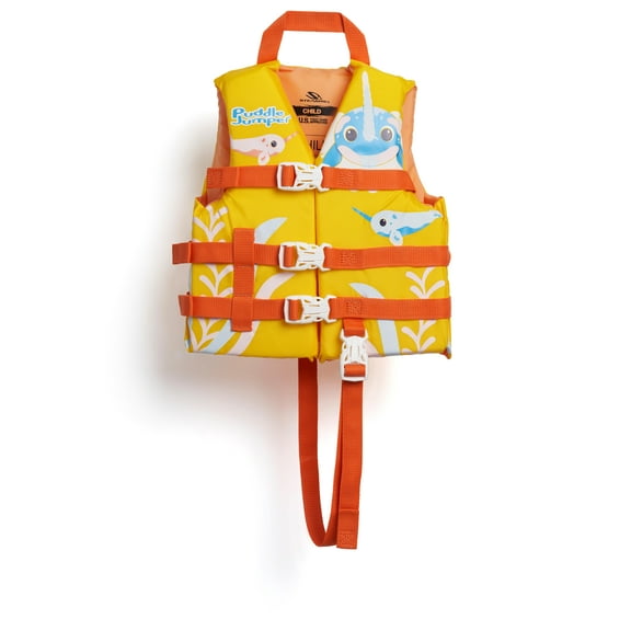 Stearns® Original Puddle Jumper® Swim Shifters® Child Life Jacket (30-50 LB), Narwhal Yellow