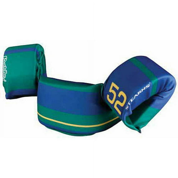 Stearns Puddle Jumper Ultra Child Life Jacket, Green/Blue Stripe