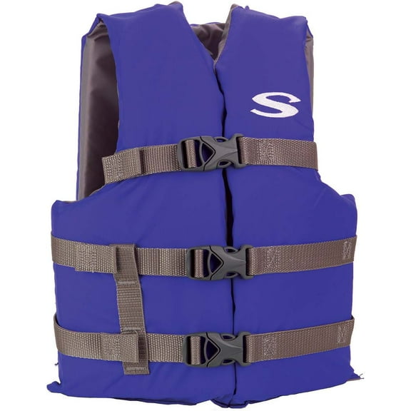 Stearns Youth Classic Vest Life Jacket - 50-90lbs - Blue/Grey | Bundle of 2