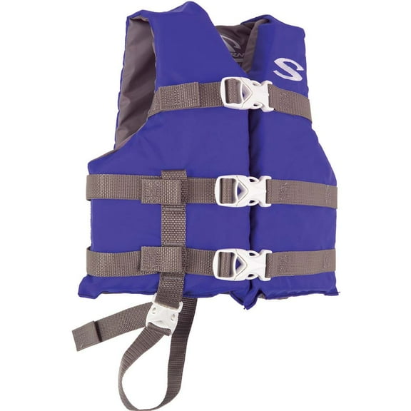 StearnsClassic Series Child Life Jacket - 30-50lbs - Blue/Grey | Bundle of 2 Each