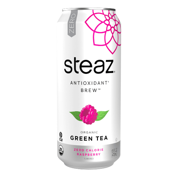 Steaz Antioxidant Brew Zero Calorie Raspberry Tea, 16 fl oz Cans (12 ...