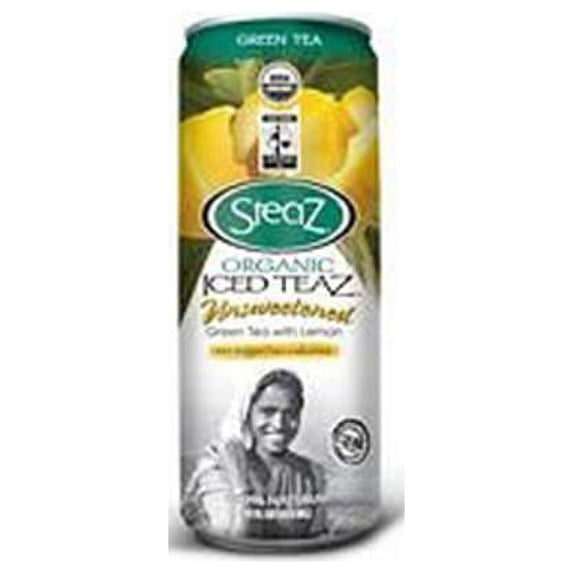 Steaz Energy Organic Unsweetened Lemon Iced Green Tea