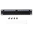 thumbnail image 1 of Stebcece CAT6 Wall-Mount and Rack Mount Patch Panel Kit for Rj45 Network Tool Rack, 1 of 11
