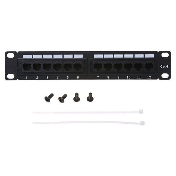 Stebcece CAT6 Wall-Mount and Rack Mount Patch Panel Kit for Rj45 Network Tool Rack