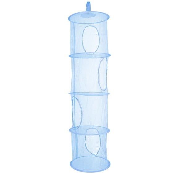 Stebcece Hanging Mesh Storage Basket Toy Organizer for Kids Room Balcony Wardrobe