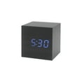 thumbnail image 1 of Stebcece Wood Cube Voice Control Led Alarm Clock Home Bedroom Dormitory, 1 of 21