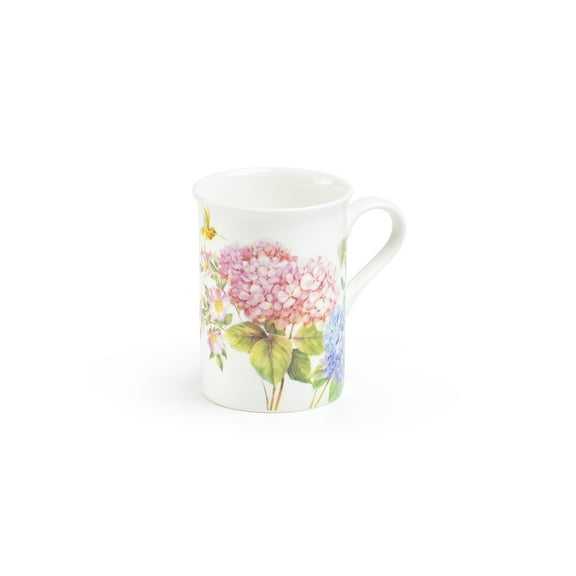Stechcol Gracie Hydrangea with Hummingbird 10oz Bone China Mug Grace Teaware