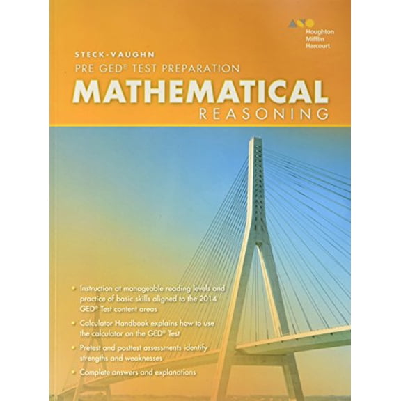 Pre-Owned Steck-Vaughn Pre-GED: 2014 Mathematical Reasoning (Paperback) 0544253477 9780544253476