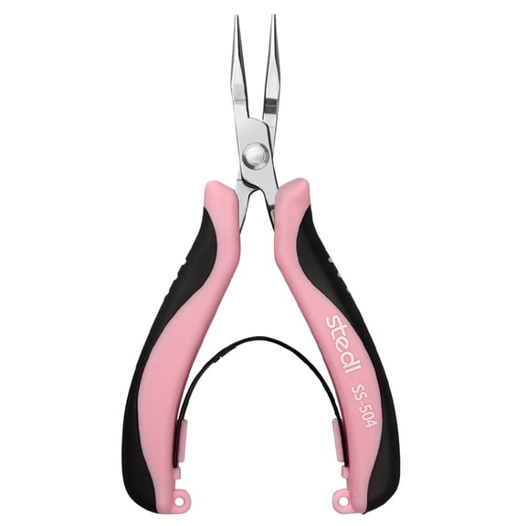 Stedi 4.8-inch Round Nose Pliers, Used for JewelnyMaking, Ultra-Precision Round Nose winding, StainlessSteel Material, Multi-Function, Suitable for Jewelny,Handicrafts, Dly Design (Pink)