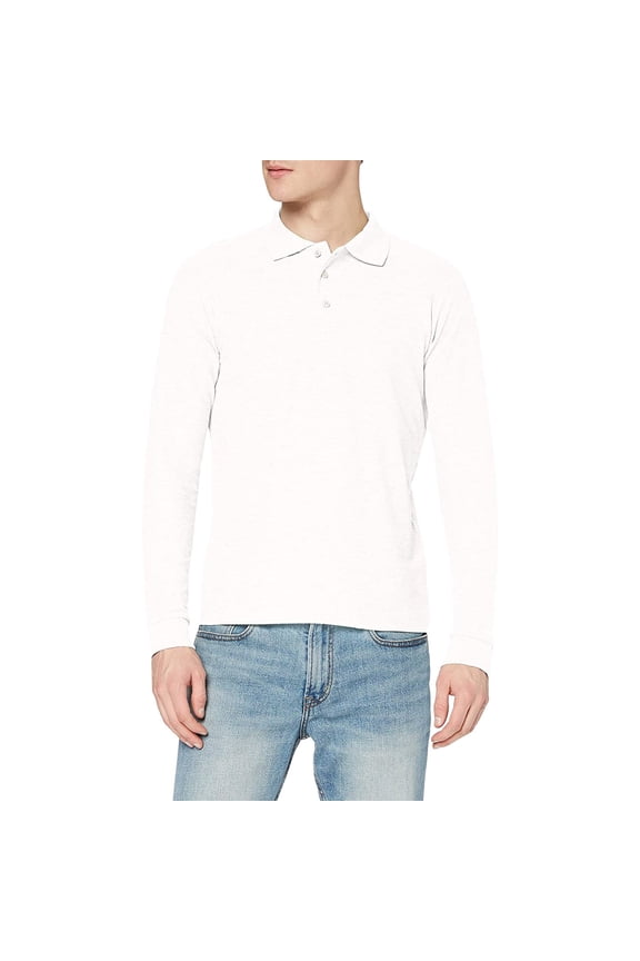Stedman Mens Long Sleeved Cotton Polo
