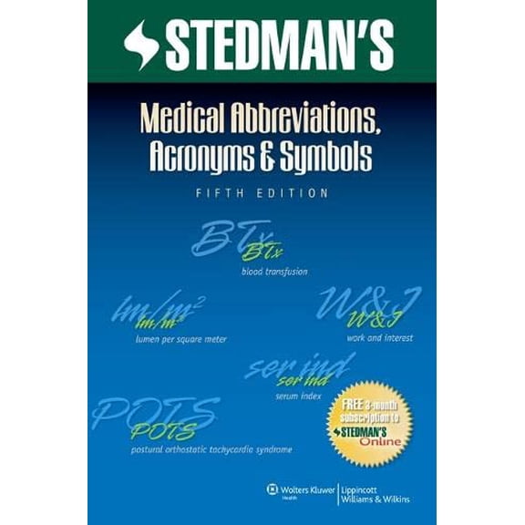 Pre-Owned Stedman's Medical Abbreviations, Acronyms & Symbols (Paperback) 1608316998 9781608316991