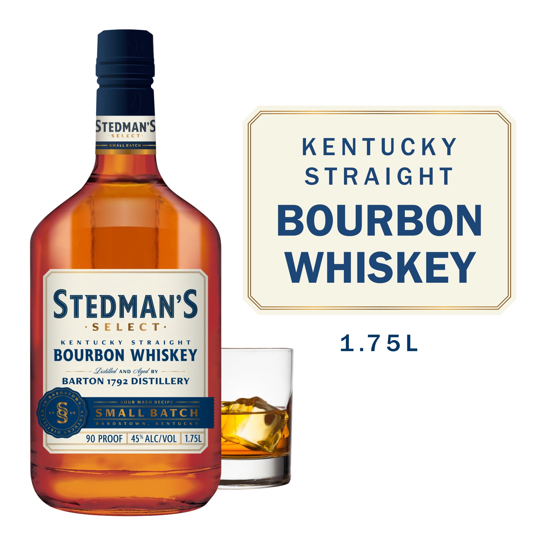 Stedman's Select Sour Mash Kentucky Straight Bourbon Whiskey, 1.75L, 86 Proof