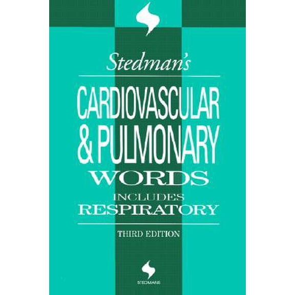 Pre-Owned Stedman's Word Book Series: Stedman's Cardiovascular & Pulmonary Words : With Respiratory Words (Series #3) (Edition 3) (Paperback)