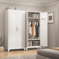 thumbnail image 1 of SteeLoong 71" Metal Wardrobe Closet, Adult Modern Armoires with Hanging Rod & Adjustable Shelves for Bedroom, 1 of 9