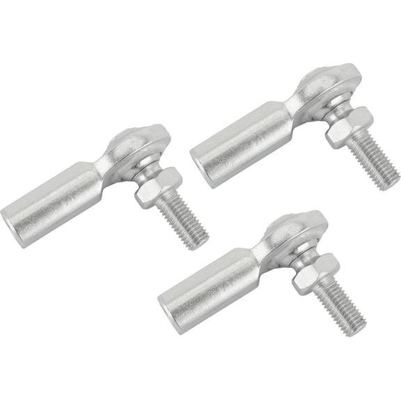 Steel 1/4 Inch RH Female Heim Joint Rod Ends with Stud, 3 Pack