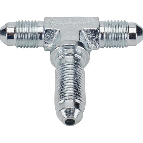 Steel -3 AN Straight Bulkhead Tee Adapter Brake Fitting