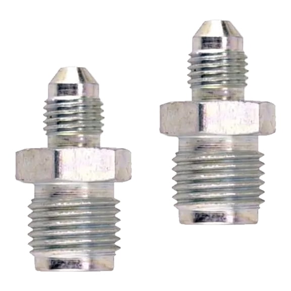 Steel -3 AN to 3/8-24 IFM Inverted Flare Adapter Fitting 2 PK