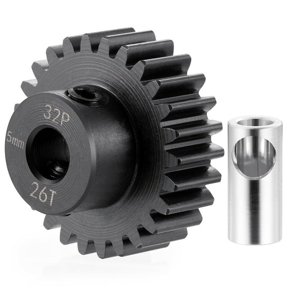 Steel 40CRO 32P Motor Gear Pinion 26T 5MM for 1/10 1/8 1/6 1/5 RC Buggy Monster Truck Drift Car Off-Road Crawler Parts