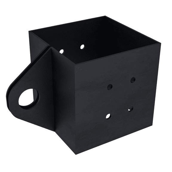 Steel 4x4 Hammock Hanging Bracket - Also Works for Hanging a Swing (1-Pack)