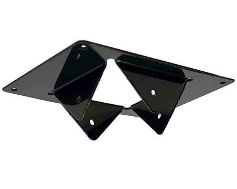 Black Steel 4x4 Mounting Bracket for Birdhouses and Feeders