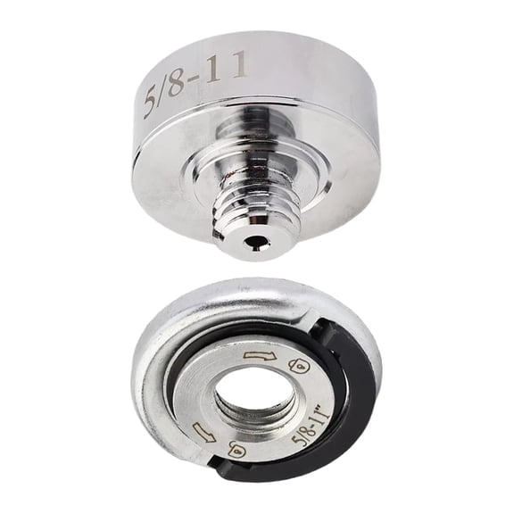 Steel 5/8"-11 Grinder Shafts Adapter Set Includes Locking Nut Secure Clamping Plate For X Lock Angles Grinder