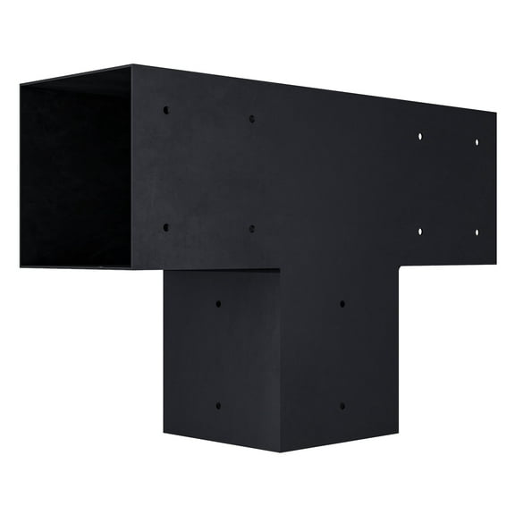 Steel 6x6 T Brackets for Pergola or Wall Frame - 3-Way Brackets Forming a T Shape (4-Pack)