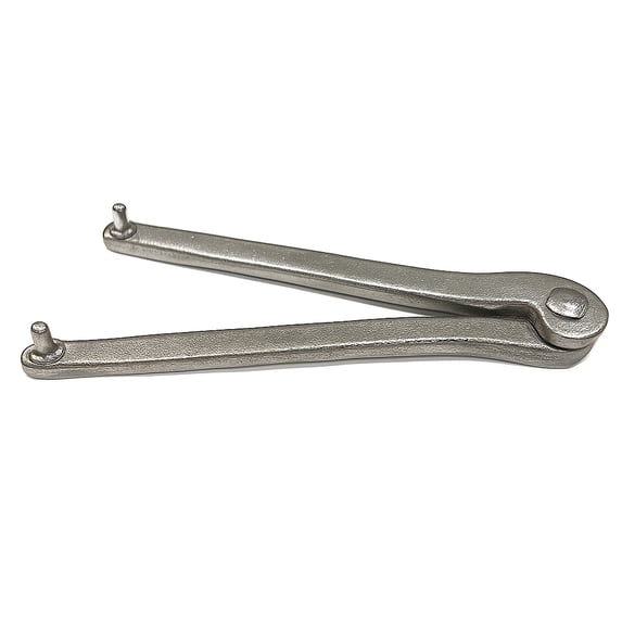 Steel Adjustable Angle Grinder Pin Wrench, Locknut Spanner for Backing Pads, Flexible Hole Spacing, Compatible with Most Grinders and Round Nuts